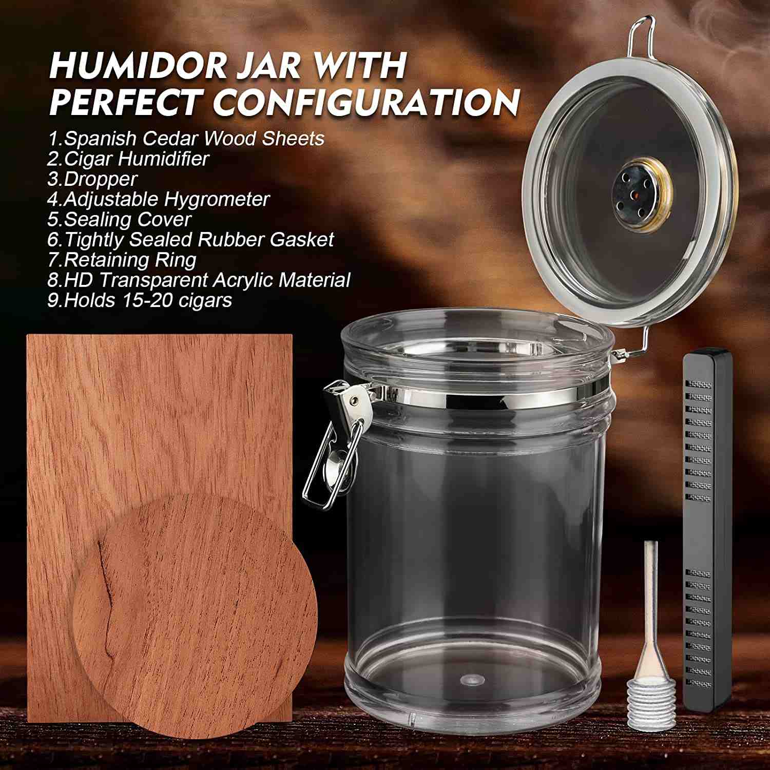 acrylic humidor box manufacturer