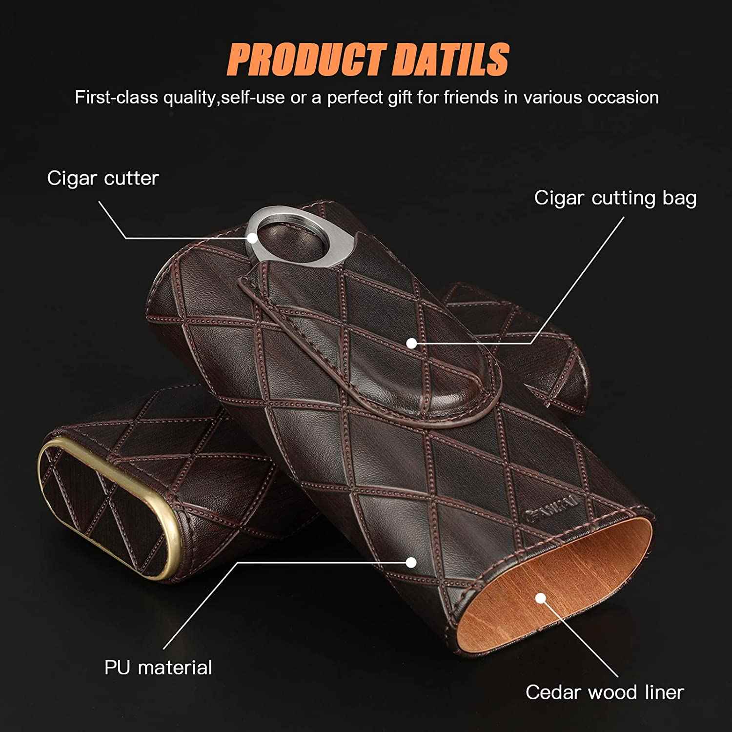 Leather Travel Humidor Case Distributor
