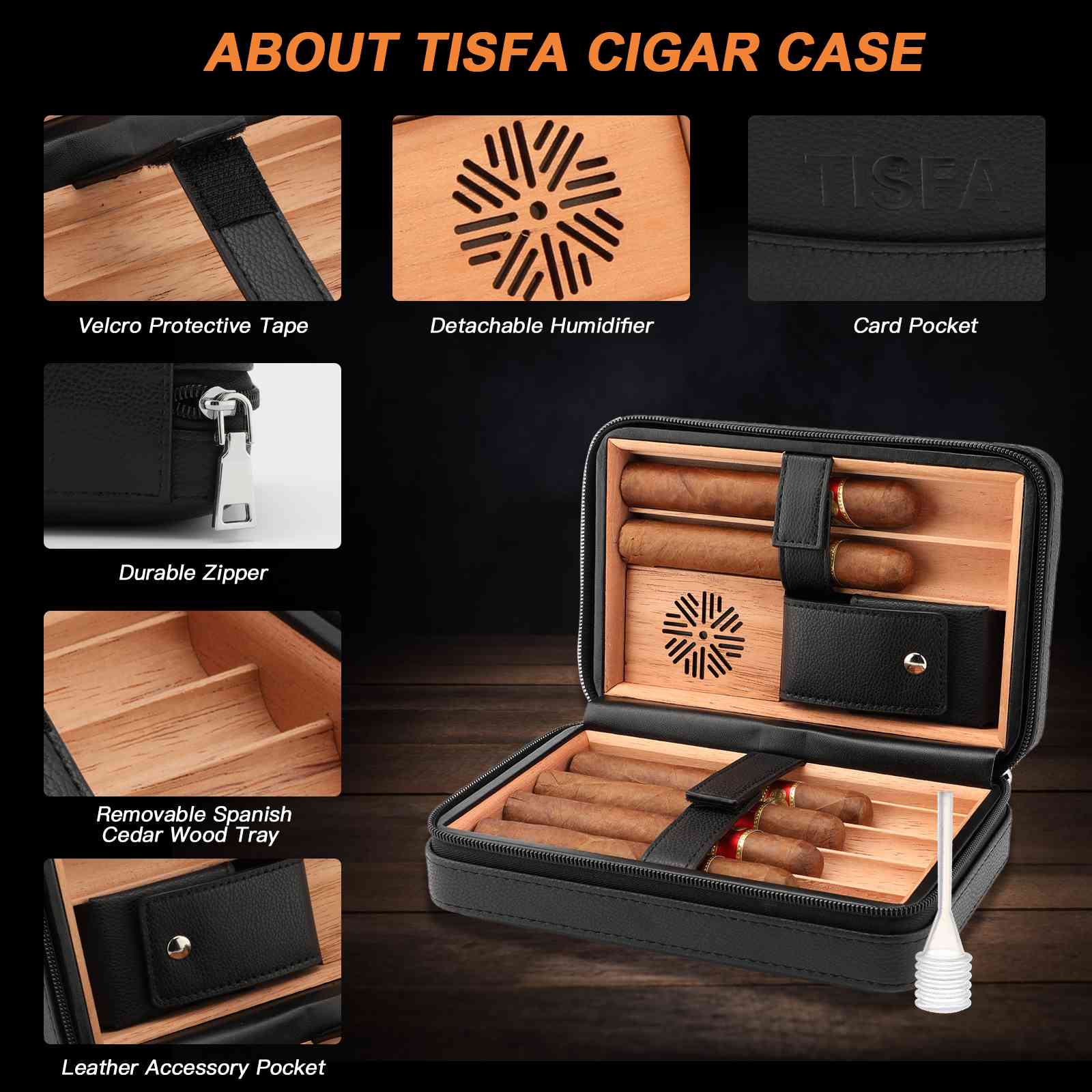 Leather Travel Humidor Case Factory