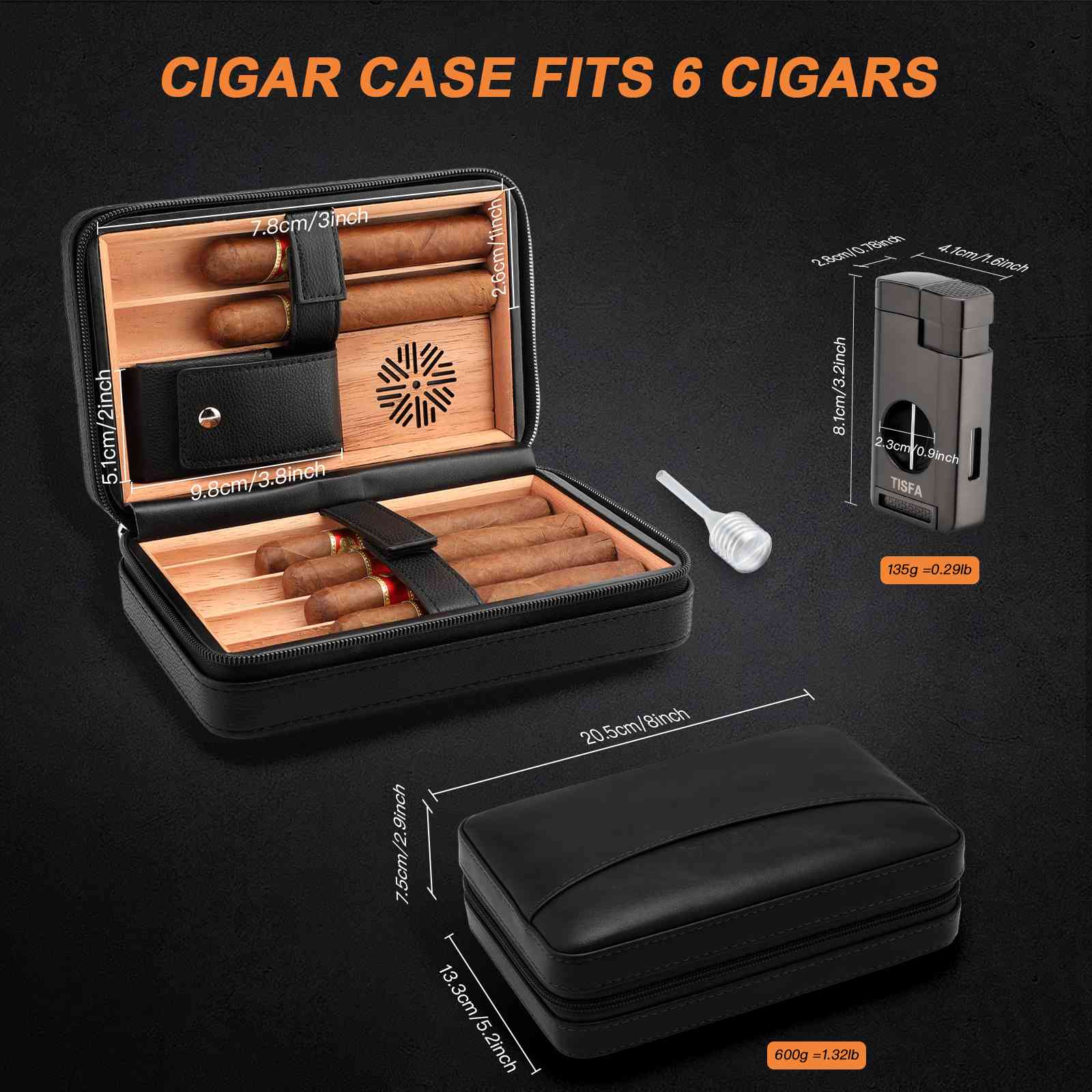 Leather Travel Humidor Case Wholesale